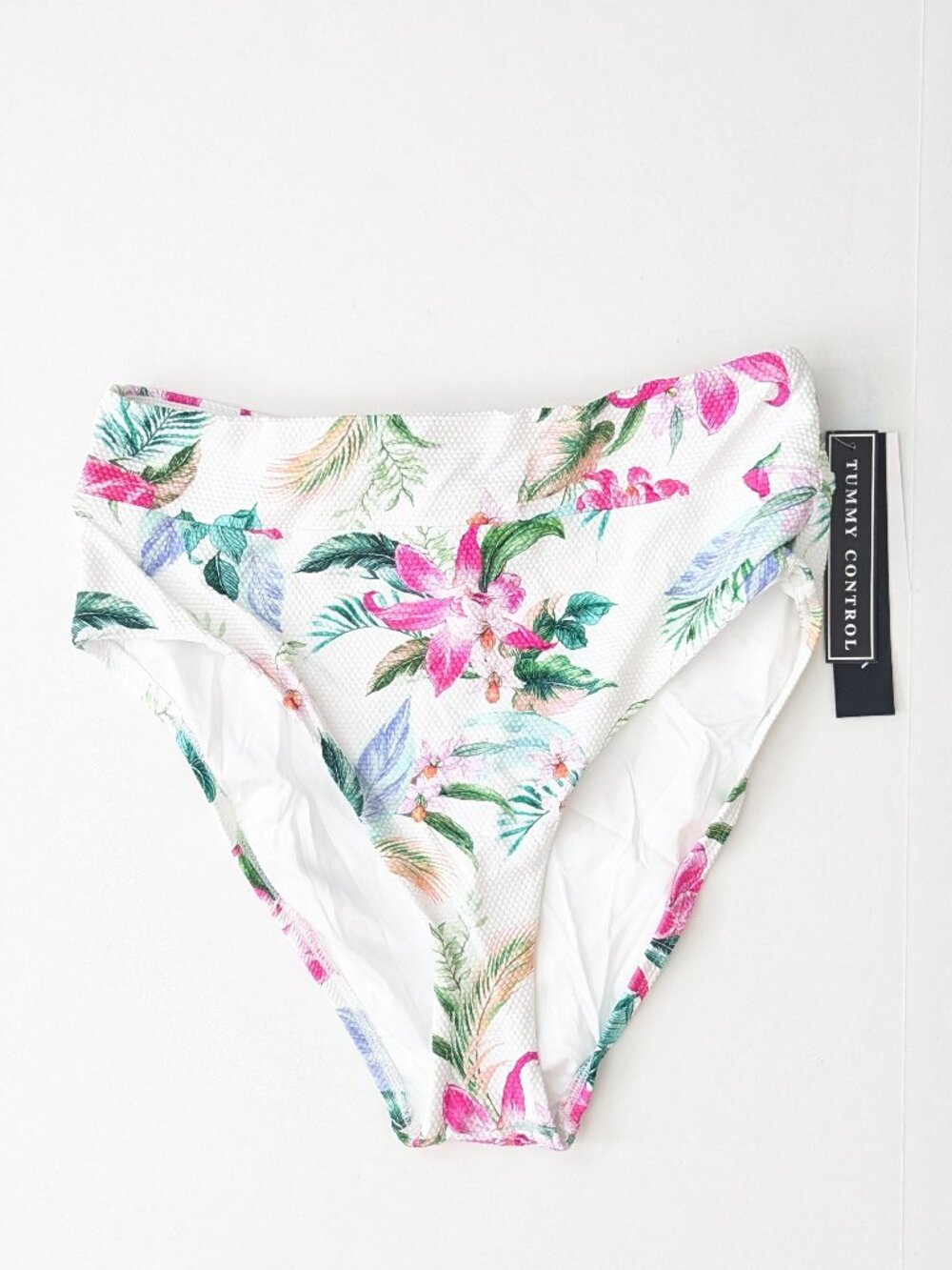 La Blanca High Waisted Tummy Control Swim Bottom Multi Floral Womens 10